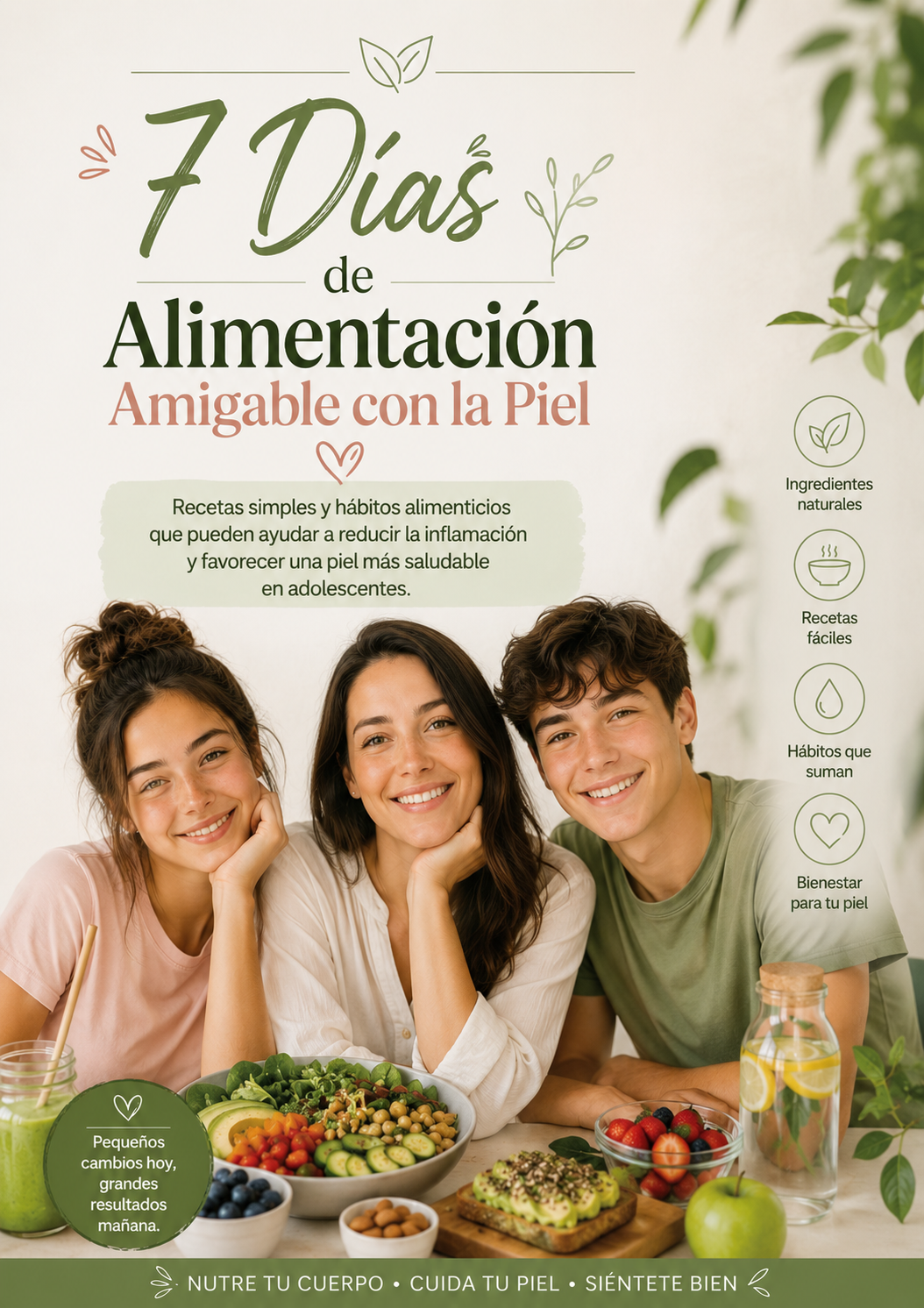 7 días de alimentación amigable con la piel
